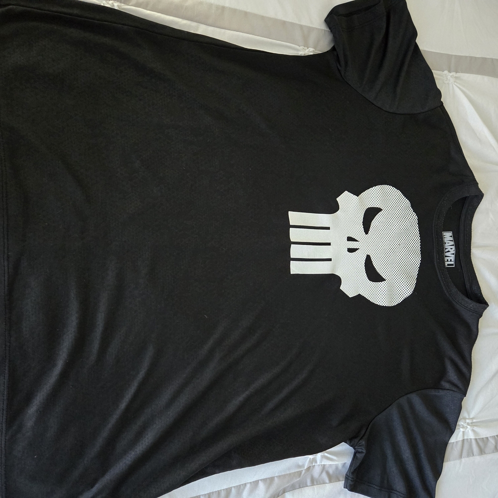 Marvel Black and White Logo Shirt